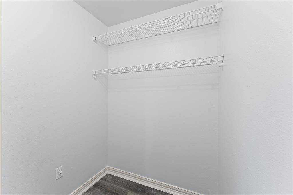 Closet space in bedroom of apt 1.