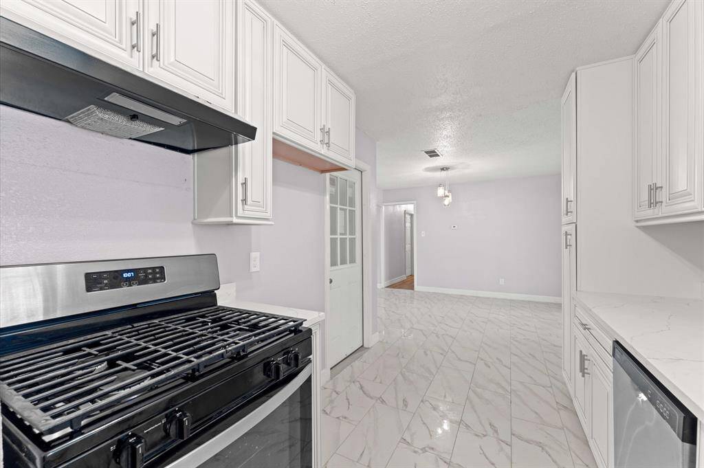Ample cabinet space.