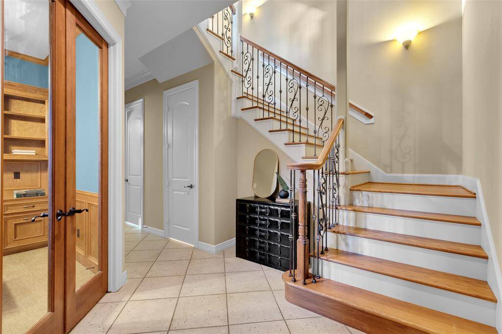 Spacious foyer welcomes you home. Large storage closet with extra space under stairs