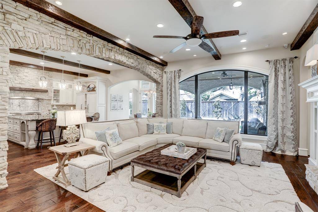 Cozy living area just off the kitchen.