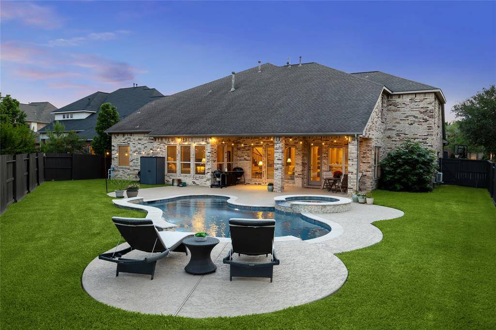 Enjoy your own backyard oasis with a sparkling pool, repolished plaster, and upgraded comfort decking.