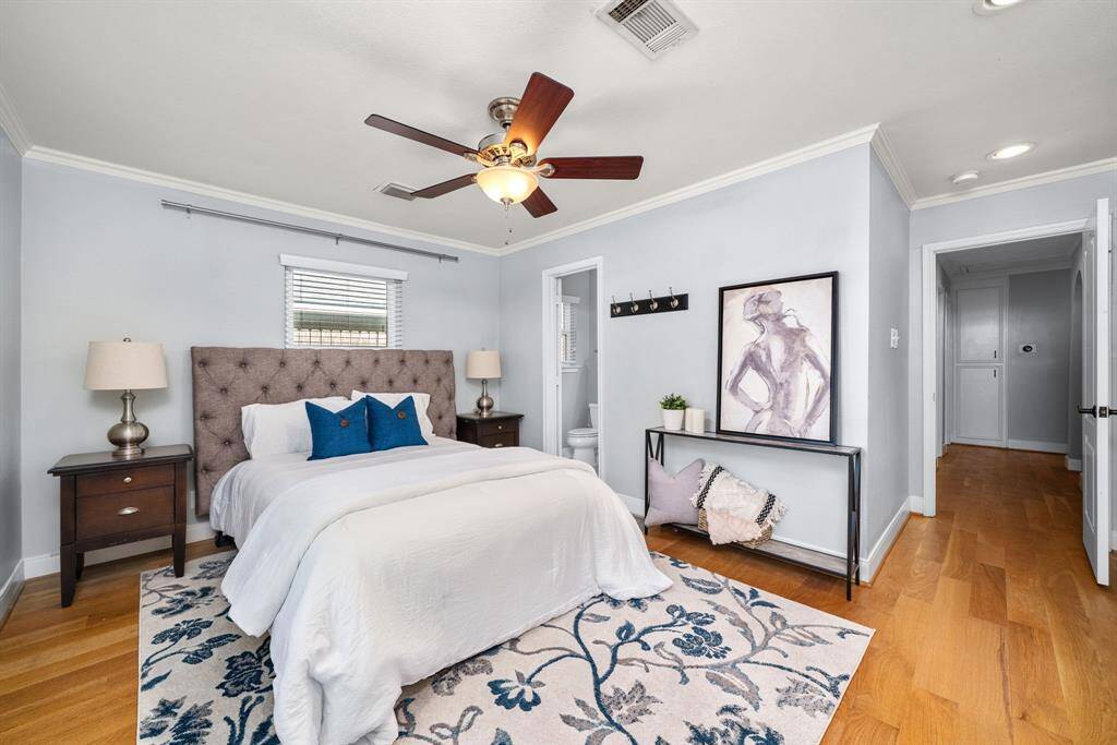 A spacious primary suite with walk-in flow, private bath access & thoughtful details throughout. Your personal retreat awaits.