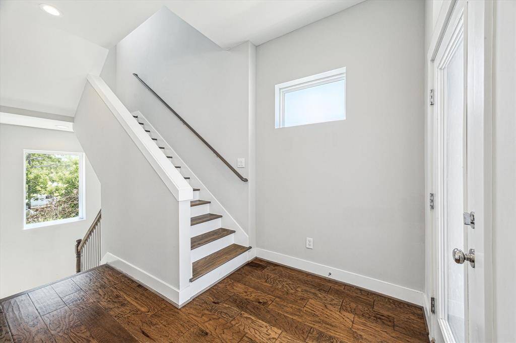 Head up to the third floor to find the primary and other secondary bedroom.