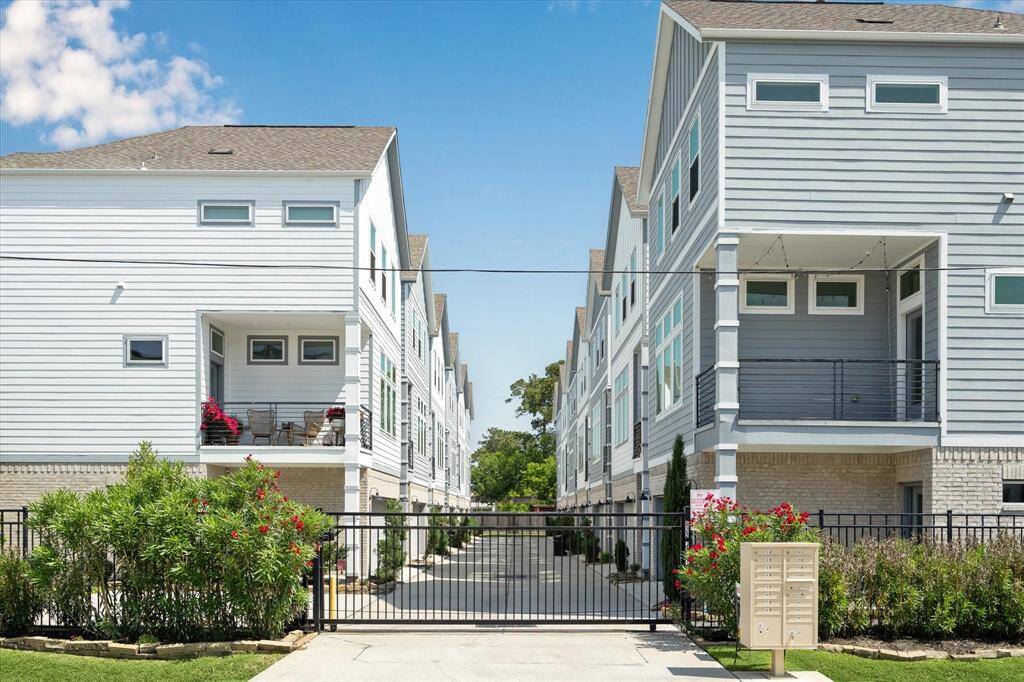 A welcoming entrance! The home is the first one on the right.