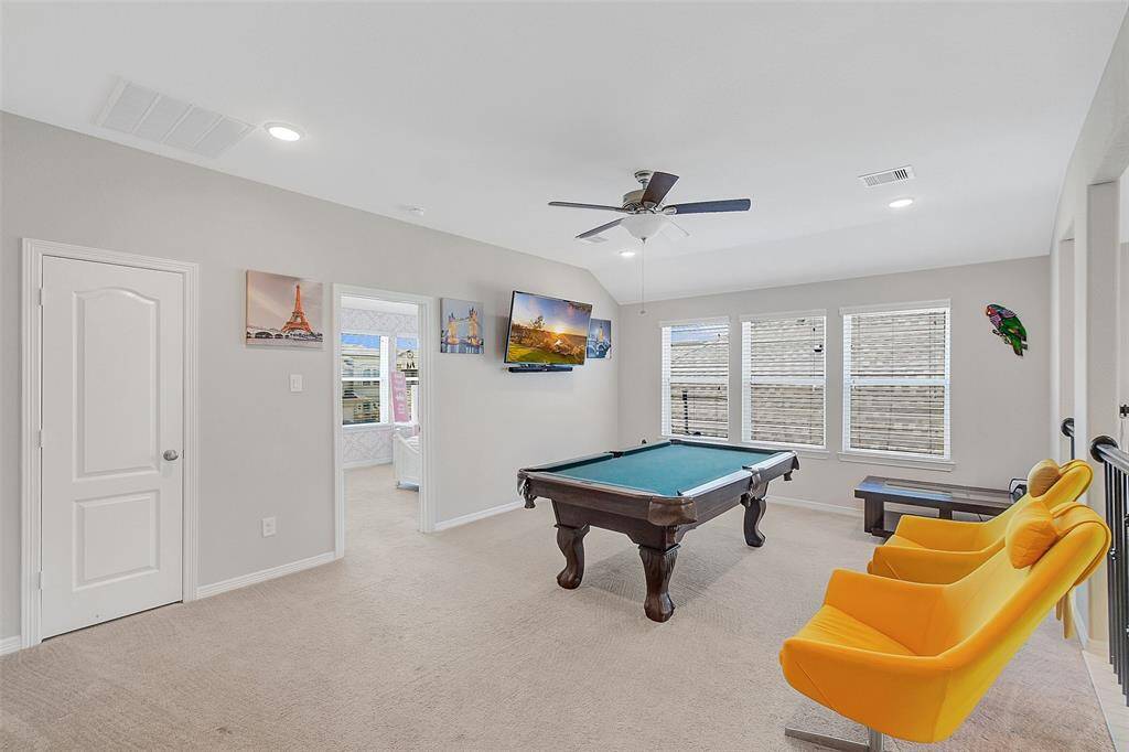 Open game room upstairs.