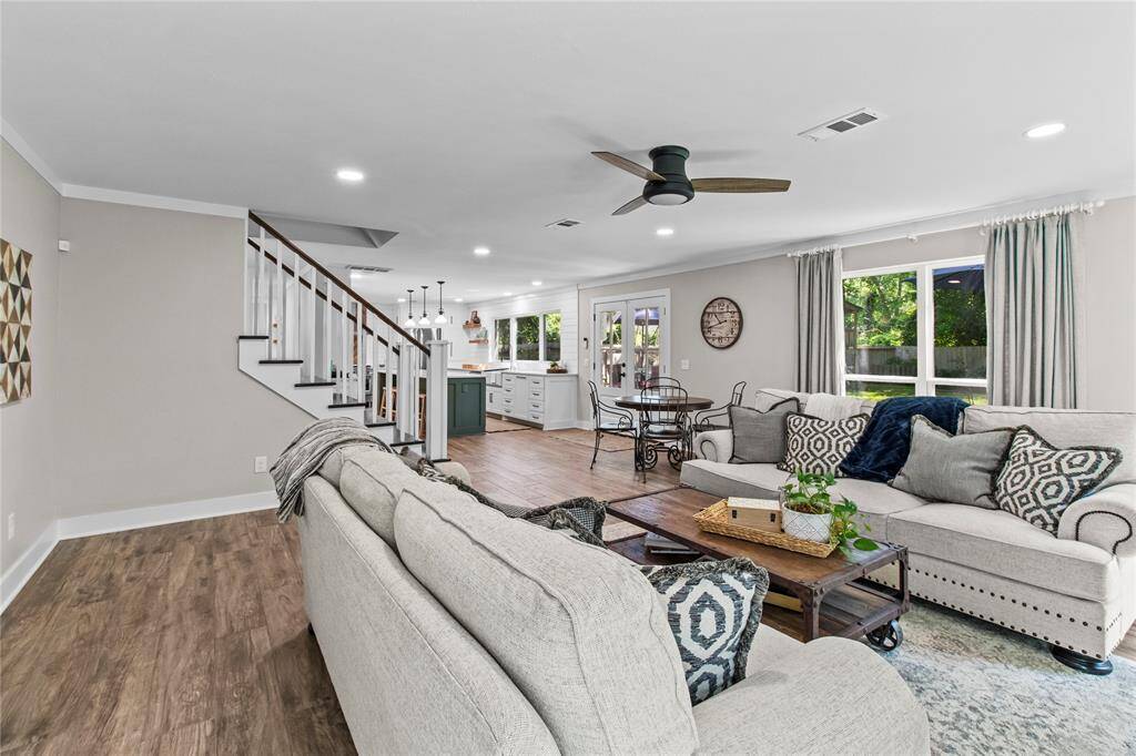 Looking into the kitchen from living room