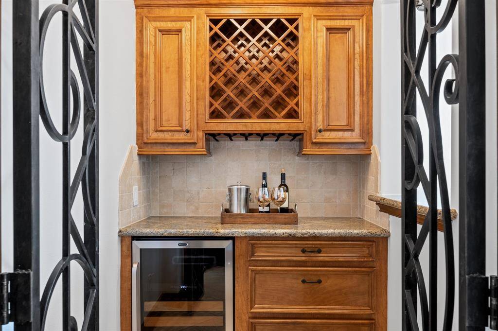 Wine Bar with beautiful Iron doors