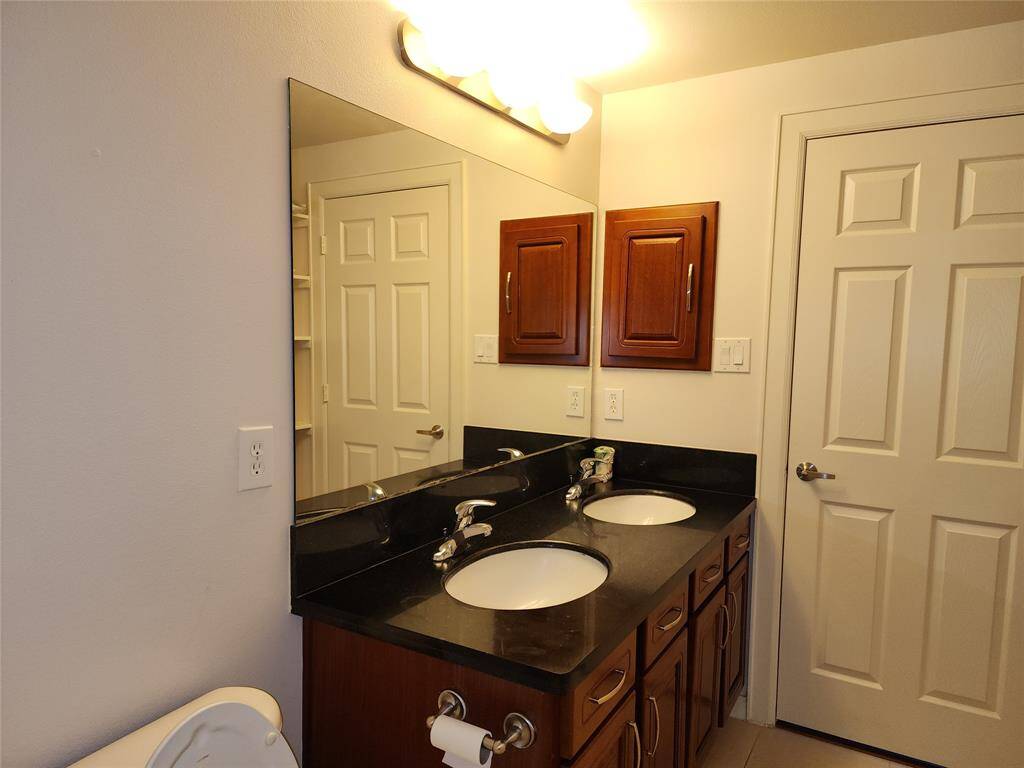 Primary vanity with medicine cabinet.