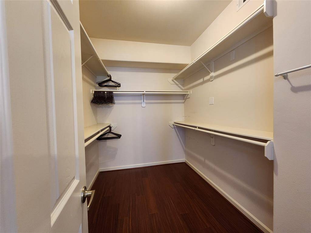 Large walk in closet.
