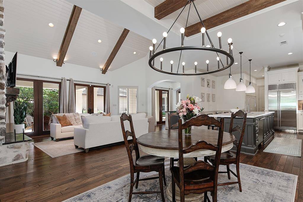Spacious dining area