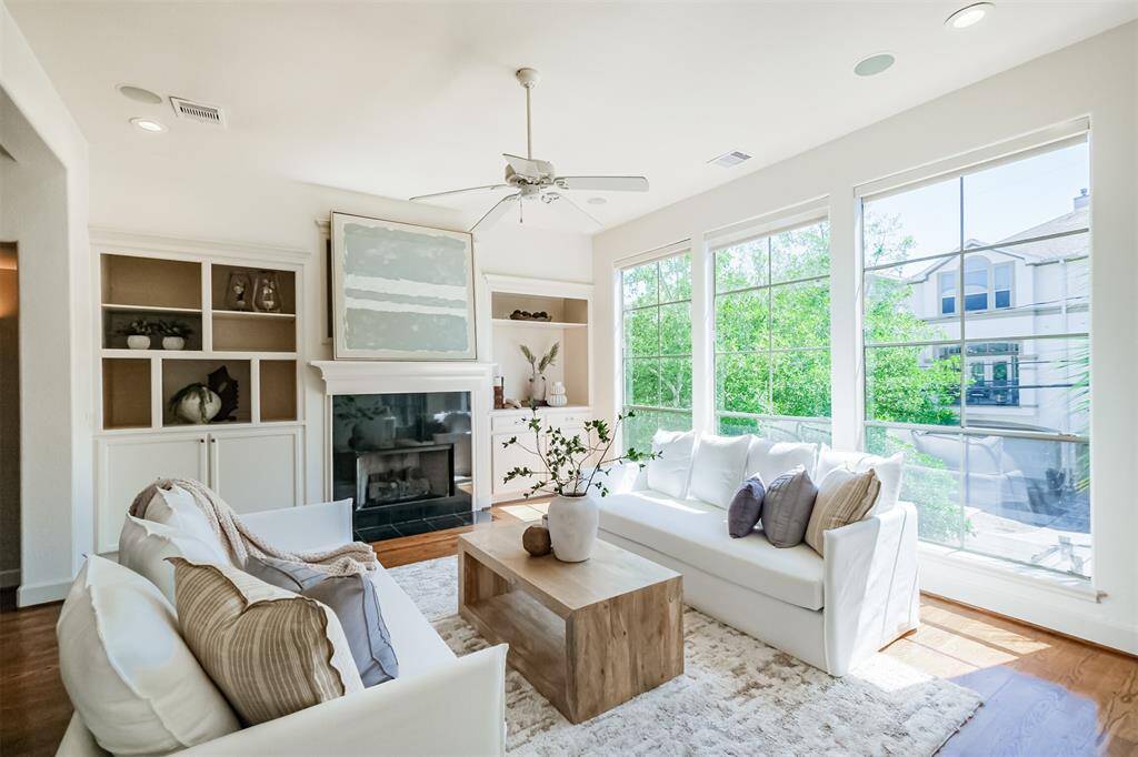 The 2nd floor is bathed in natural light with these oversized windows.