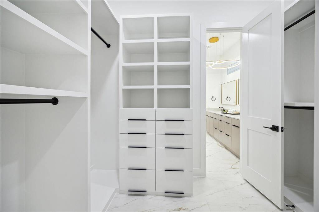 Another view of the primary closet.
