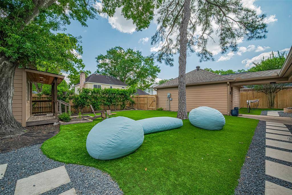 This spacious backyard was fully renovated with complete landscaping and design in 2023.