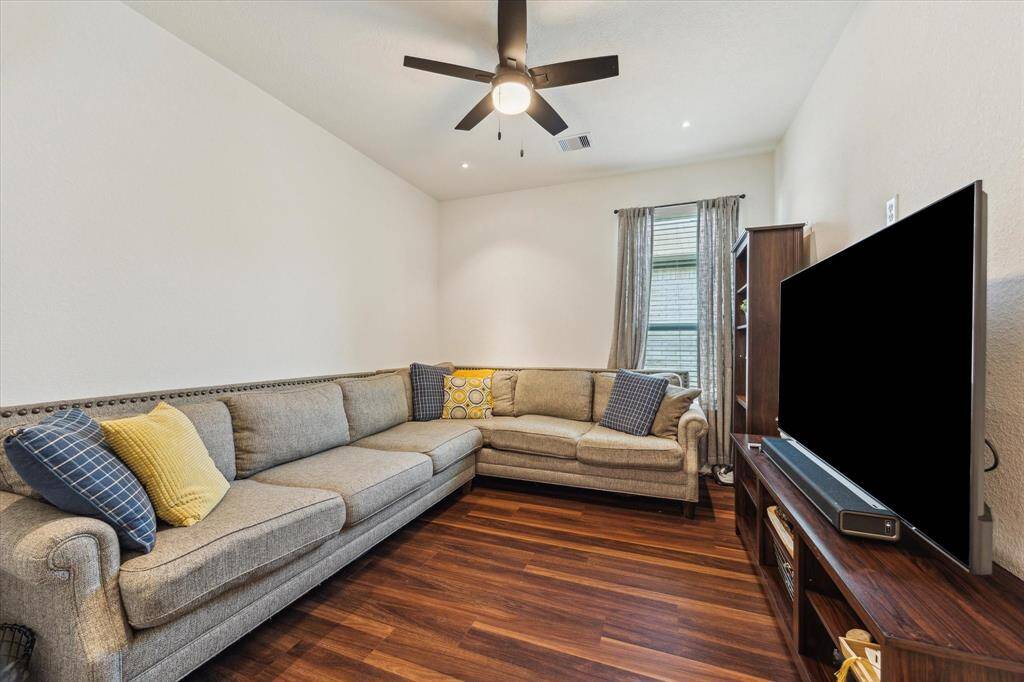 This flex space can be used as a study/home office, playroom, or media room - versatility to live and grow.