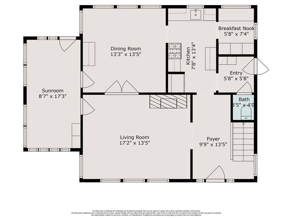 This oversized lot has space to bump out and enlarge the house in various ways.