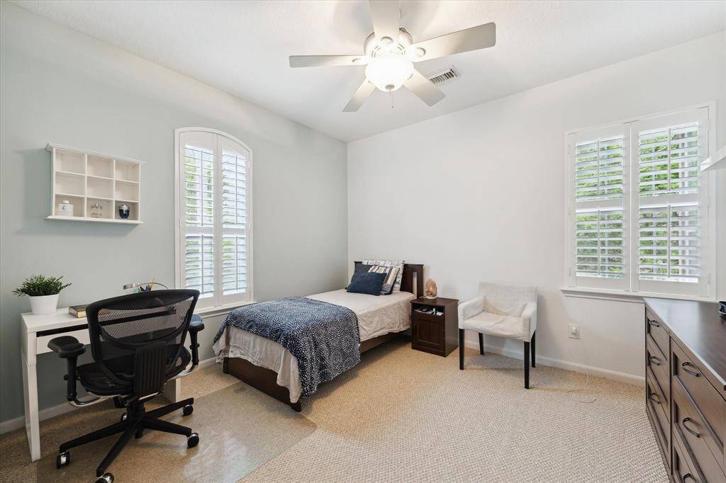 View of the third bedroom also sharing the jack and jill bathroom