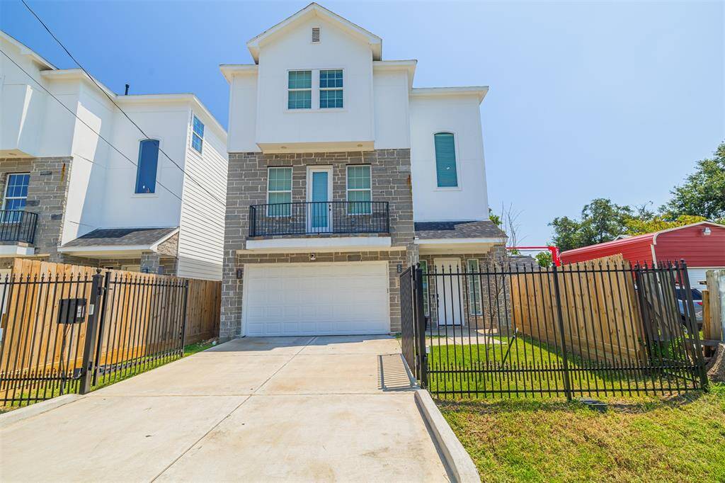 Gated front and back yards. Automatic driveway gate. Balcony overlooking the front yard.