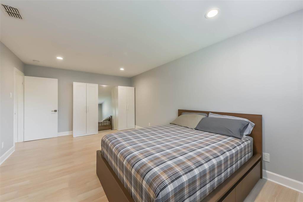 The generously sized primary bedroom has plenty of room to add a sitting area.