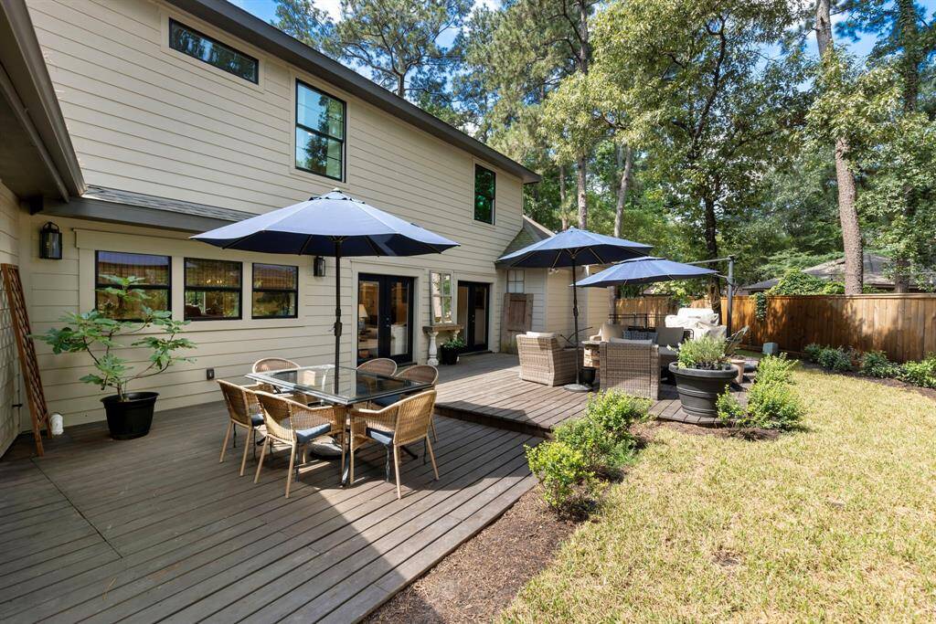 Expansive wood deck
