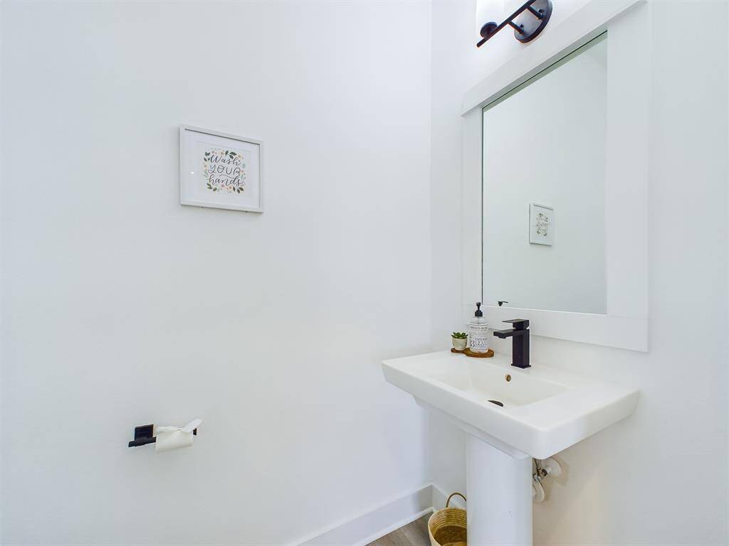 Powder room - second floor.