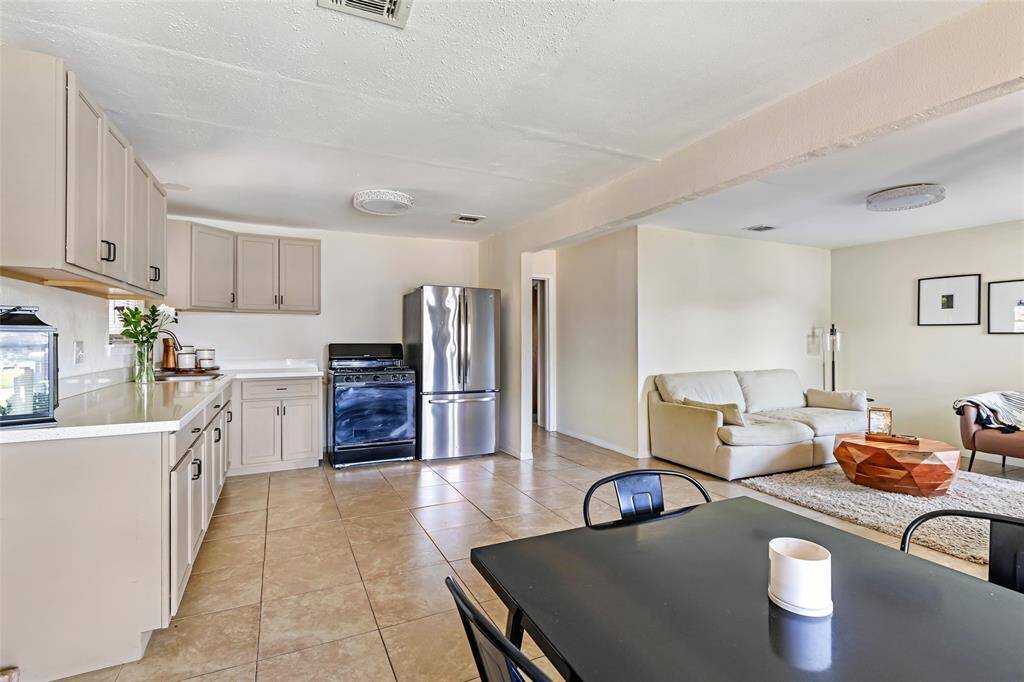 A view looking in from the corner of the dining space.