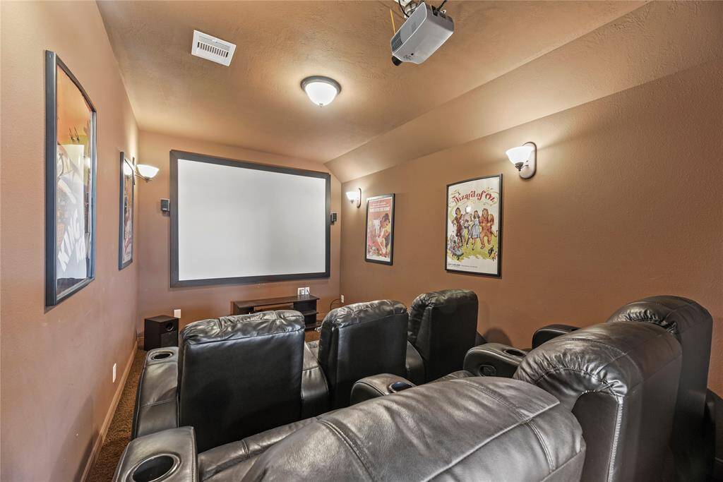 A home media room offers a dedicated space for enjoying movies, sports, and gaming. It's the perfect retreat for family entertainment or hosting unforgettable movie nights with friends.