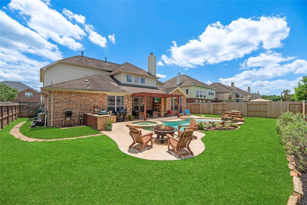 As your friends and family noodle fight in the pool, sit by with an iced beverage and relish in their joy. Quietly admire the good life you have created for yourself and those you love!