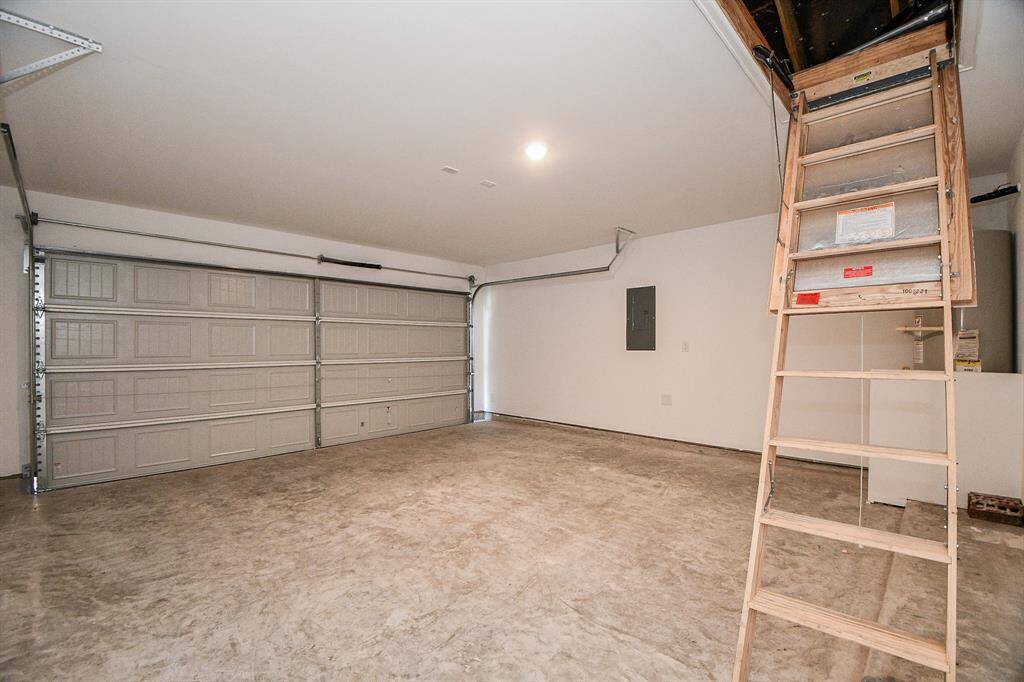Garage with attic access