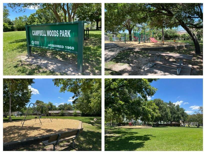 Campbell Woods park is just down the street.