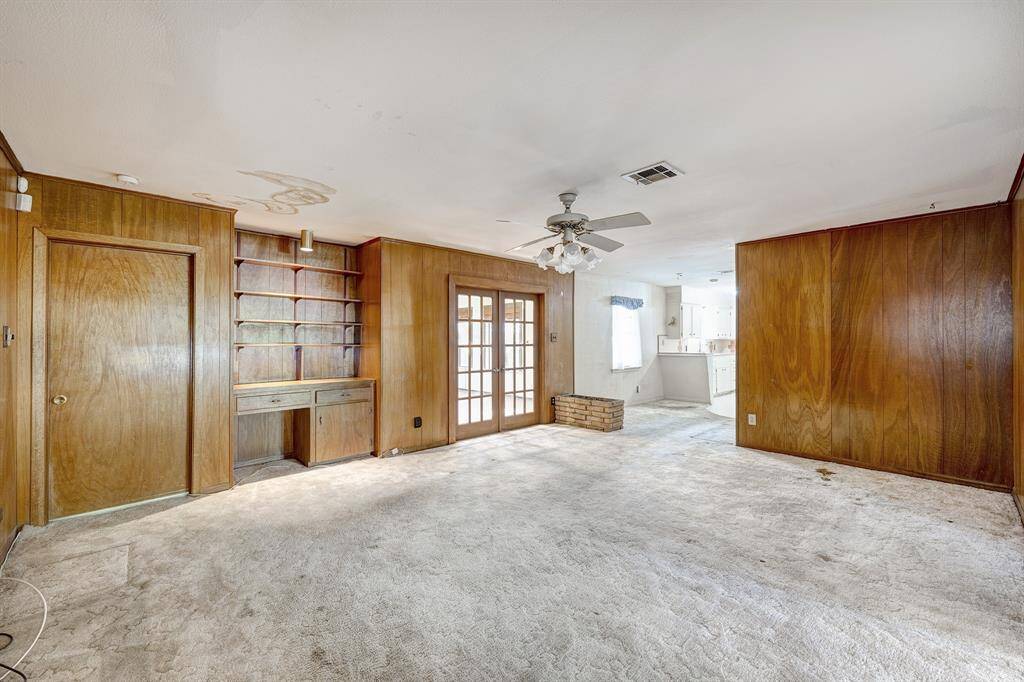 Living room toward kitchen.