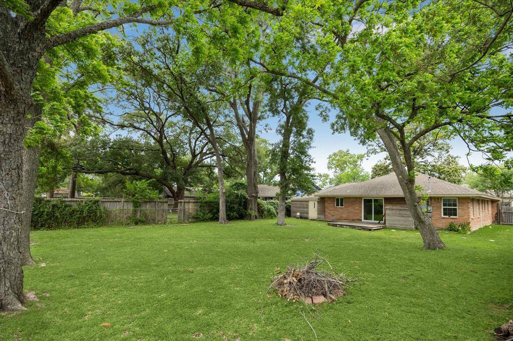 Look at this expansive backyard.