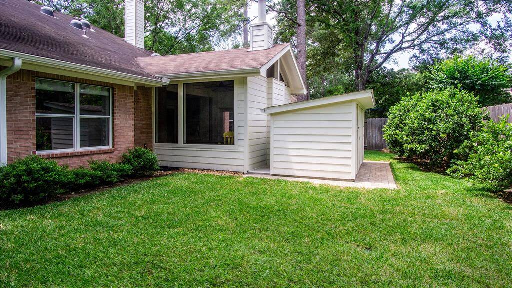 Beautiful landscaping & hardscaping surround the home. Huge storage shed placed discreetly in the back of the patio room provides so much storage you can actually use your garage! Act now on this home!