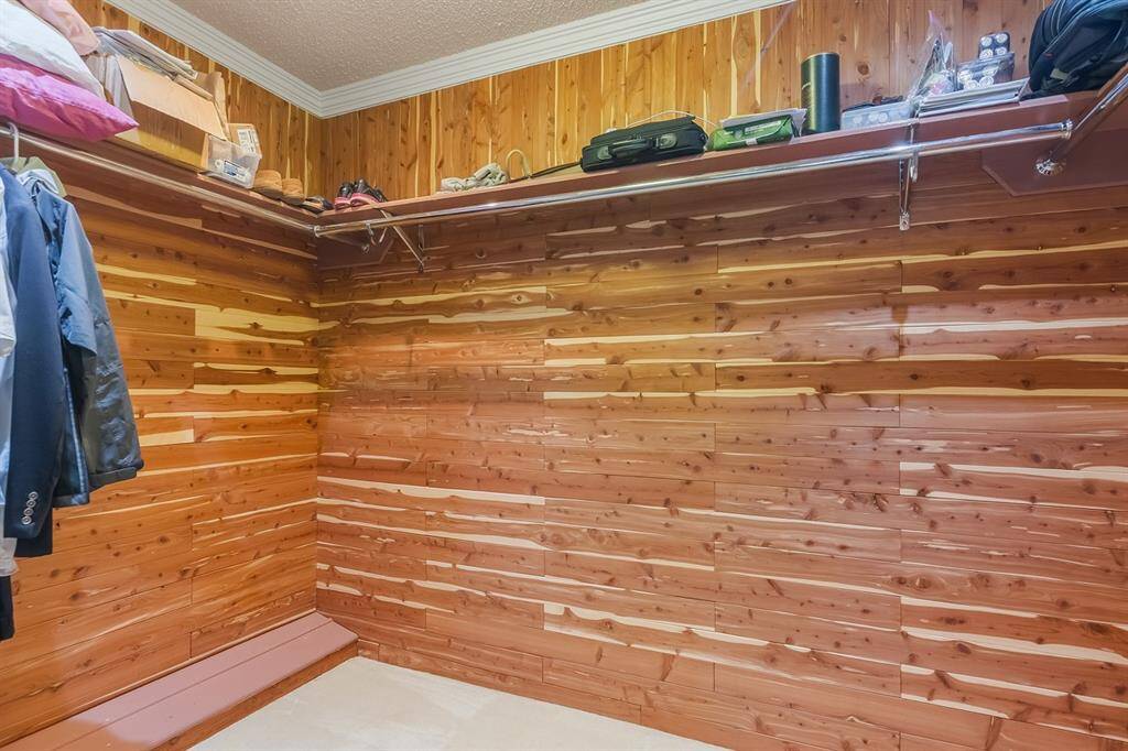 Primary bedroom cedar closet