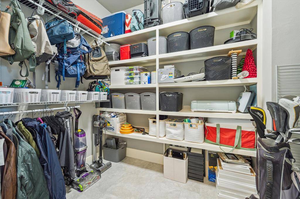 This massive closet is located on the third floor and provides a great solution for storage.