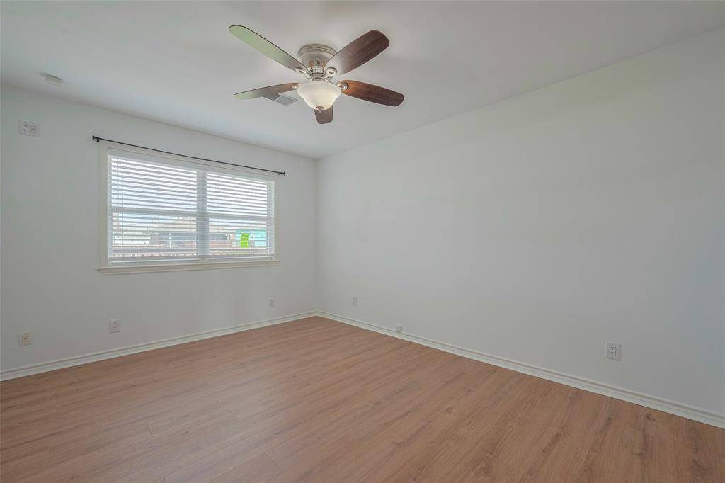 The secondary bedroom is just off the living room with amazing views!