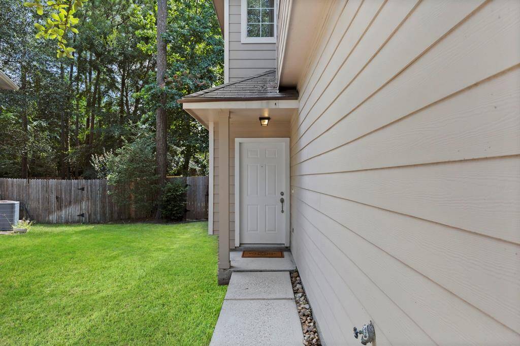 green area beside front entry