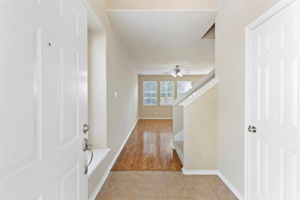 entry w large window on one side .....