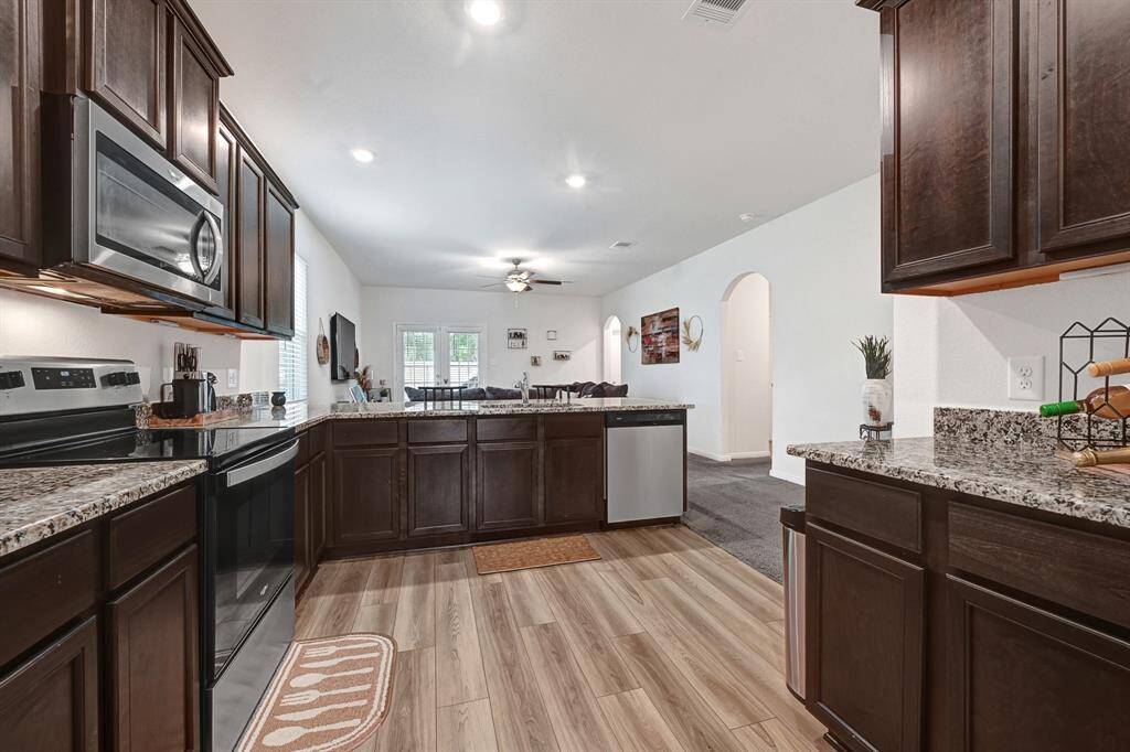 Stay connected to the family in this open kitchen and living space!