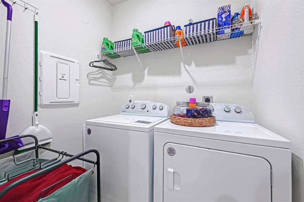 Dedicated laundry space