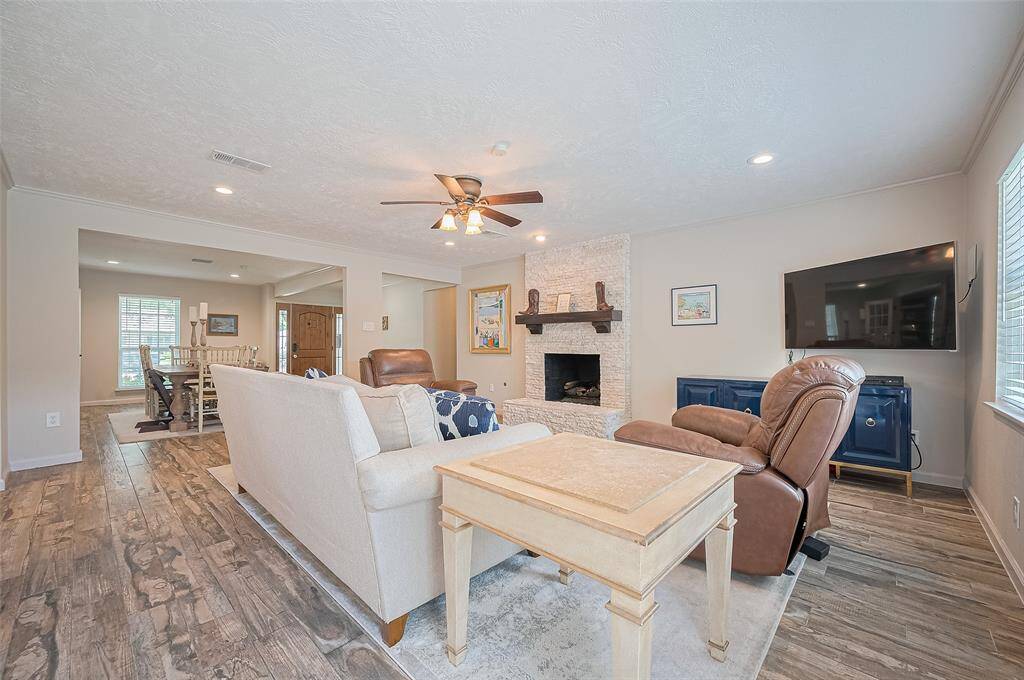 Alternative view of the living room looking toward front of the home.