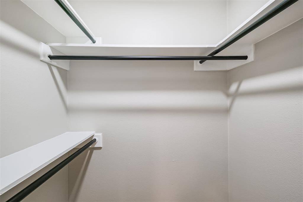 Just look at all this space in the closet.