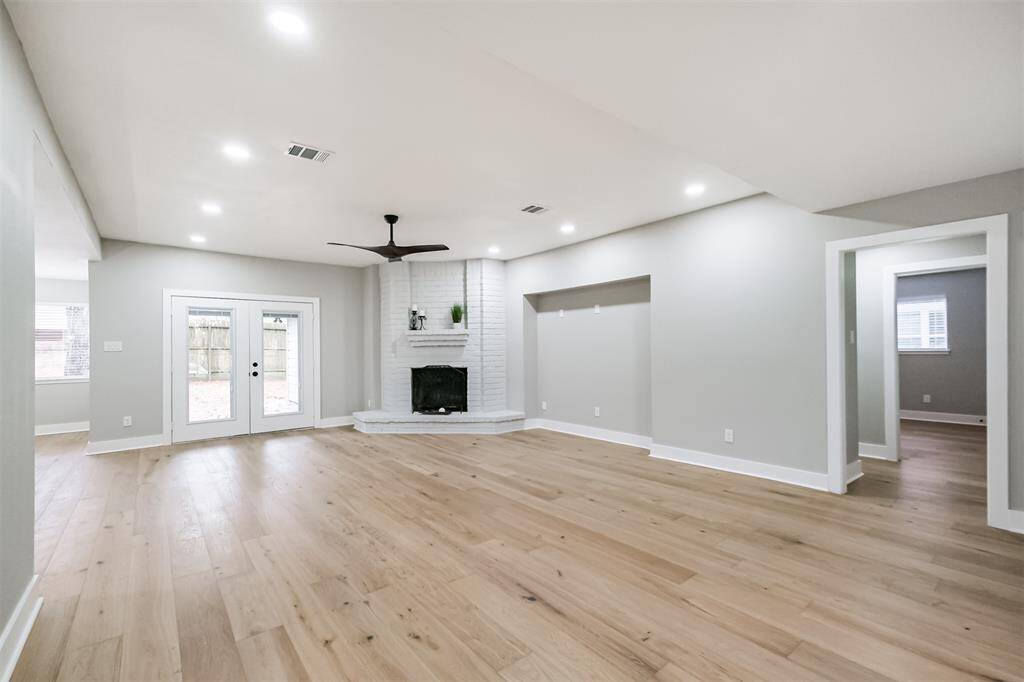 Moving to the rear of the home, we will explore the laundry space, back garden & convenient 3-CAR, detached garage.
