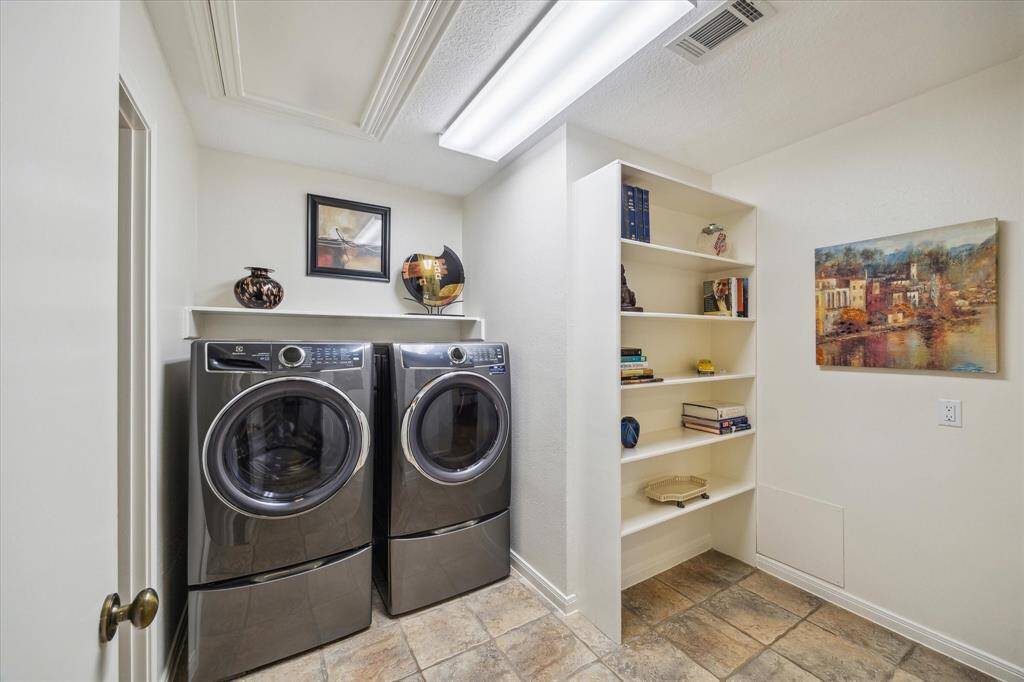 Interior utility room.