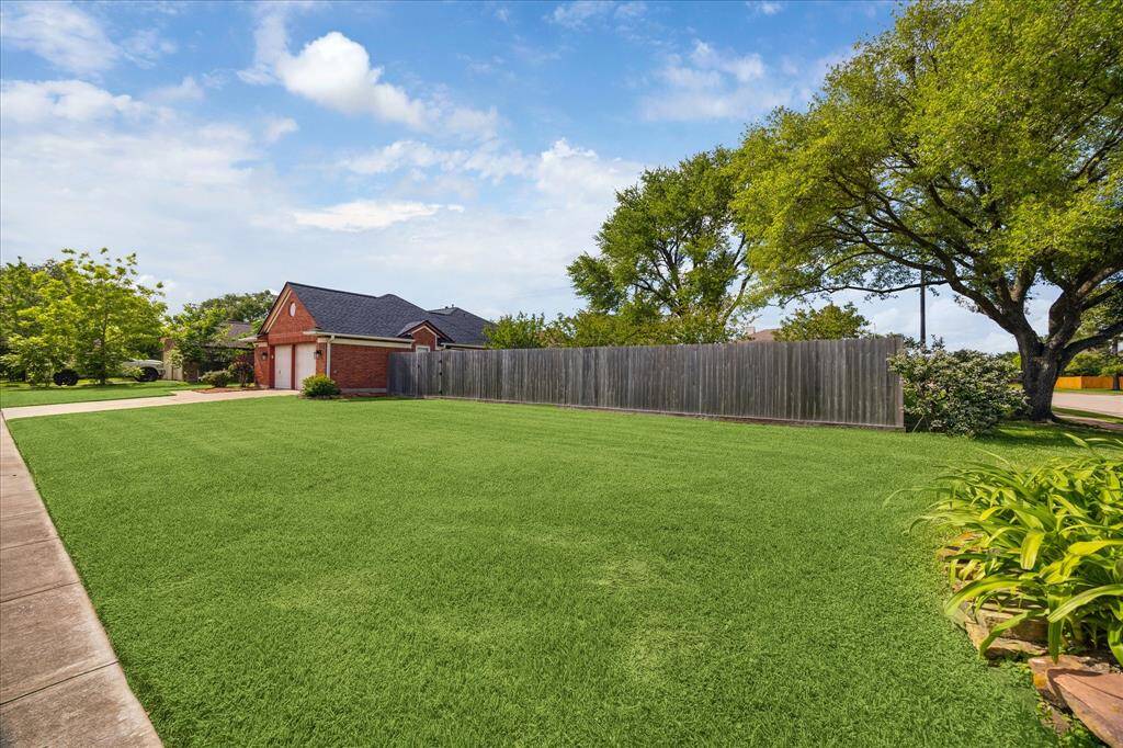 Huge front yard on this 20,336 SF lot.