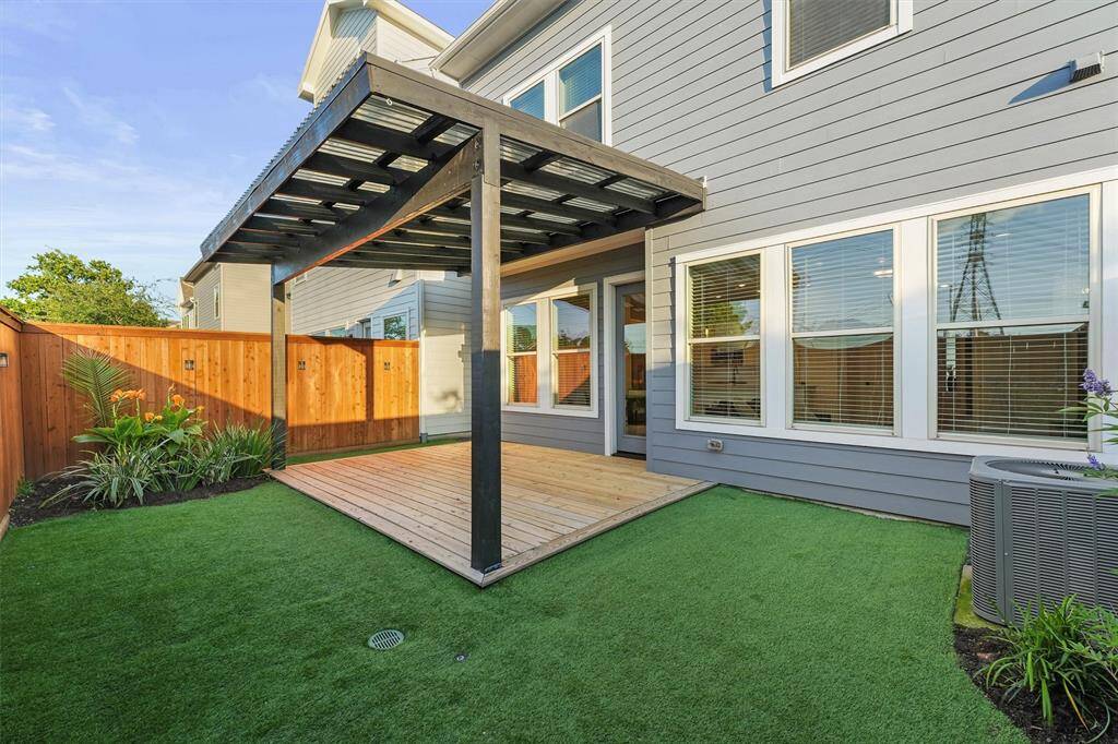 Turfed Backyard with Deck
