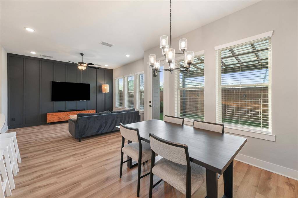 Dining area, overlooking living room