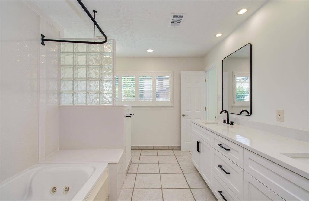 Large walk in closet in the primary bedroom just off the large primary bath.