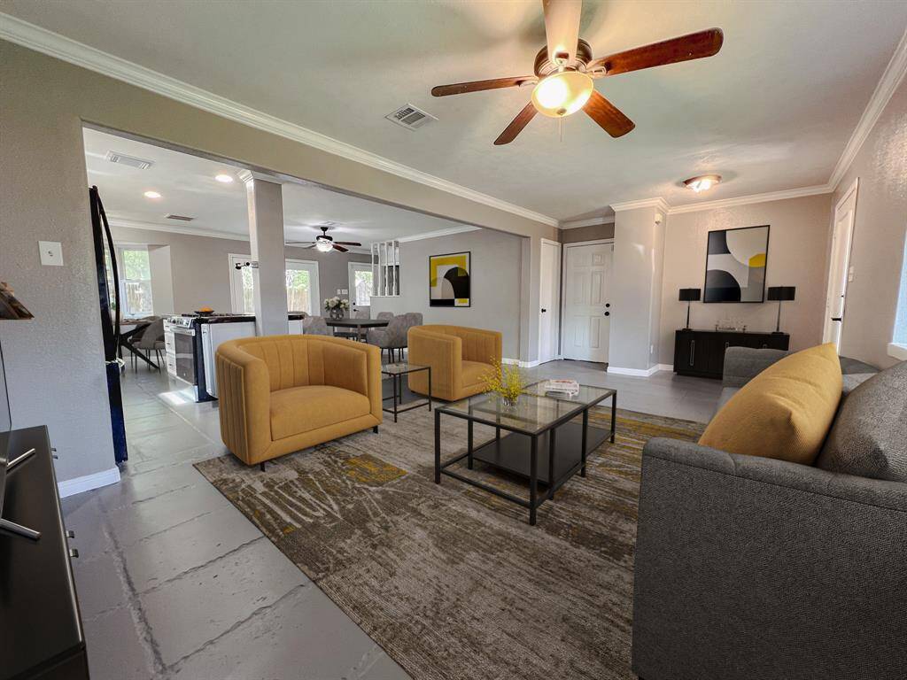 Living area open concept. - Virtually Staged