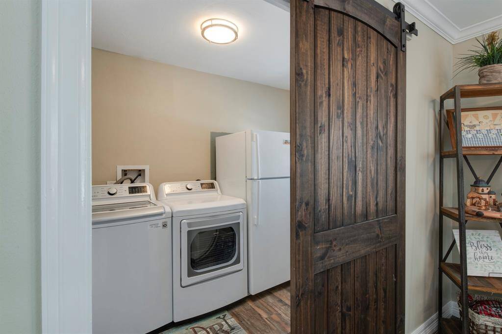A long utility/laundry room