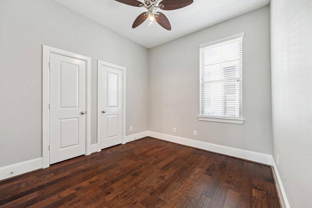 In addition to the living areas, the second floor also offers a spacious bedroom with double closets and an adjacent full bath.